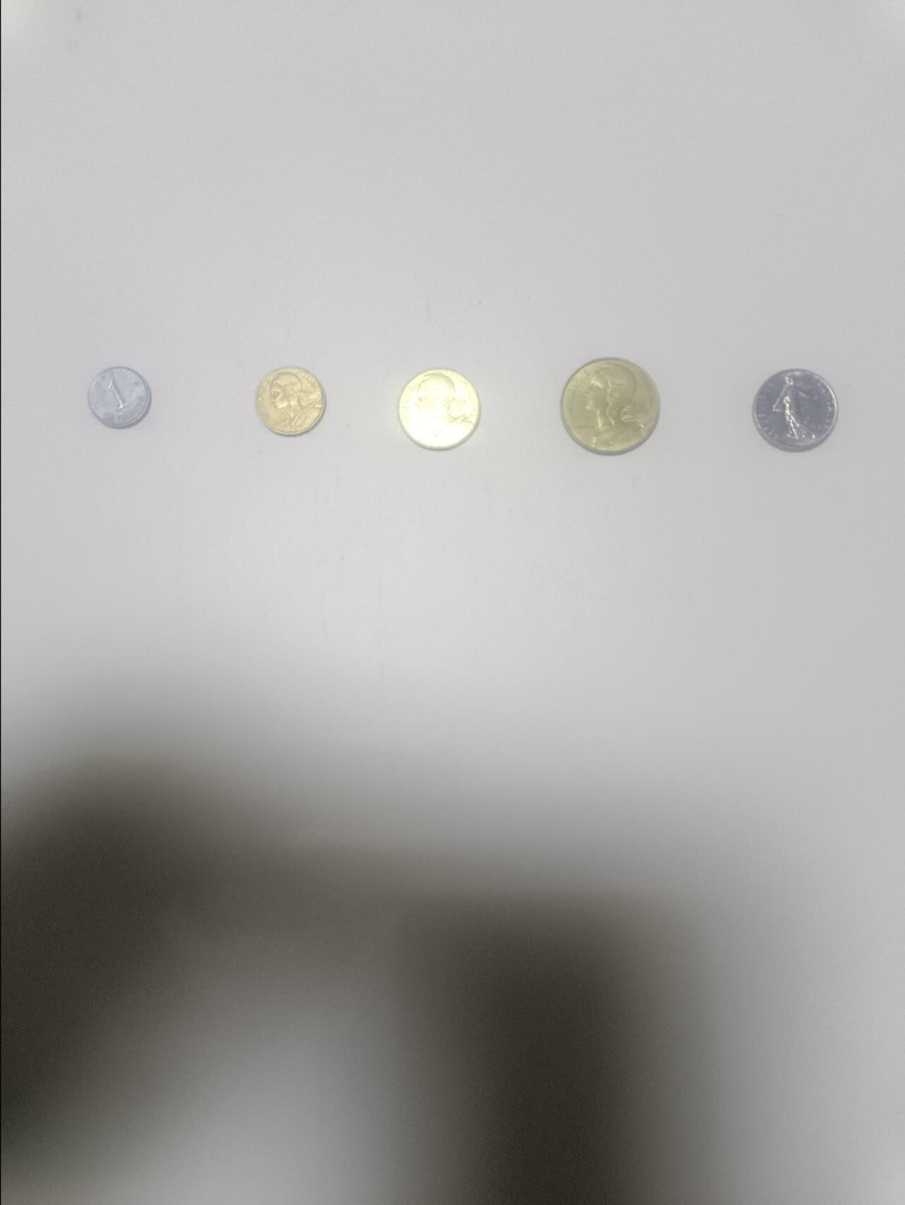 【20260212】非全新纸币和硬币第334场 法国5枚硬币