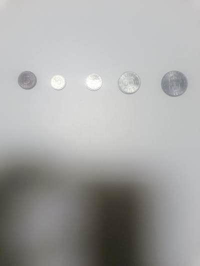 【20260212】非全新纸币和硬币第334场 - 瑞典5枚硬币小全套