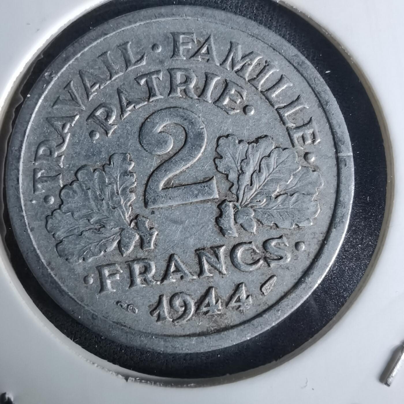 沼泽如烟--第991场 法国1944年2法郎