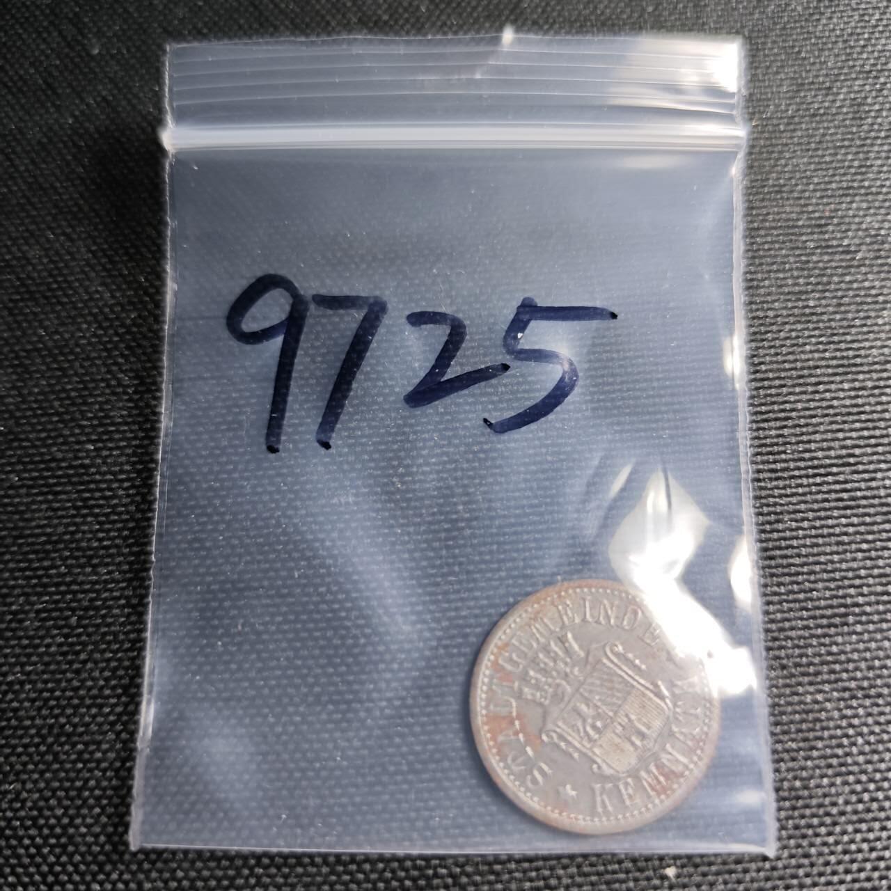 KK钱币收藏小铺  第397期 百期特怕（四拍之一） 2月预留时间 周末发货 1917 德紧巴伐利亚州克姆纳特10芬尼 铁币 