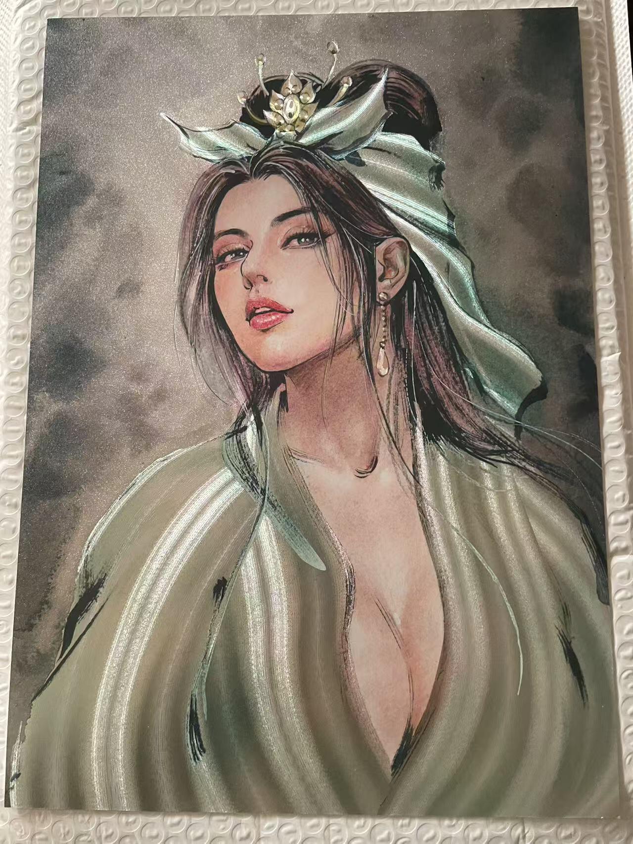 夜之极第三十九期 （2月11日周三晚9点截拍，欢迎竞拍） 港漫水浒 夏伟义 160/396 扈三娘 A4粗闪