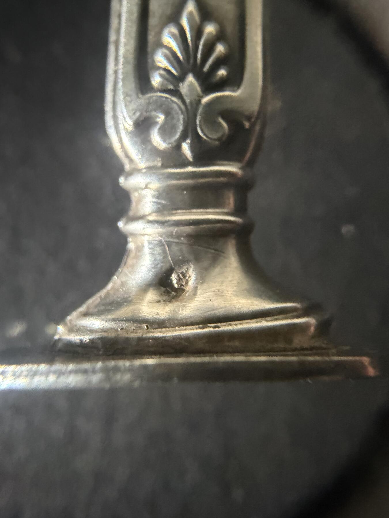 海外回流春节精品专场（一） 法国回流19世纪纯银文具一套（带原盒，笔：16.5cm（不算笔尖），火漆章8.8cm，重合计：20.5cm，有银标）