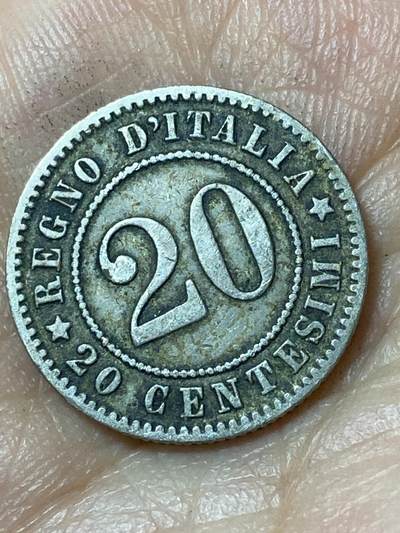 2026年第二十三场(总第一百九十二场）外国好品散币场(年后发货) - 好品–意大利王国1894单年份20分(翁贝托一世时期，KB标柏林造)