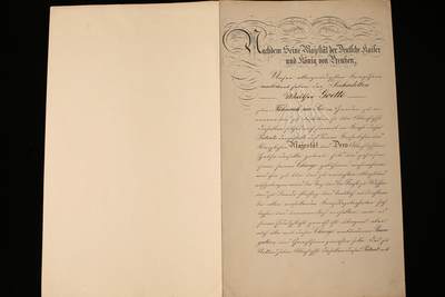 欢庆春节！戎马世界章牌大赏第112期春节大拍  德专场 - 瓦尔特·戈特博士晋级为海军军官候补生的任命书