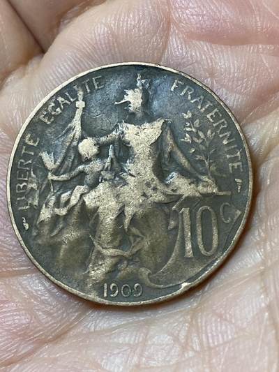 2026年第二十三场(总第一百九十二场）外国好品散币场(年后发货) - 法兰西第三共和国1909年10生丁