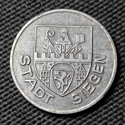 KK钱币收藏小铺  第397期 百期特怕（四拍之一） 2月预留时间 周末发货 - 1918 德紧席根市 5芬尼铁币