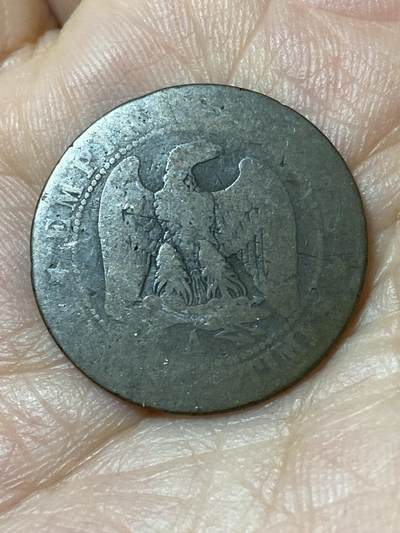 2026年第二十三场(总第一百九十二场）外国好品散币场(年后发货) - 法兰西第二帝国1854年5生丁(拿破仑三世第一版，A标巴黎造)