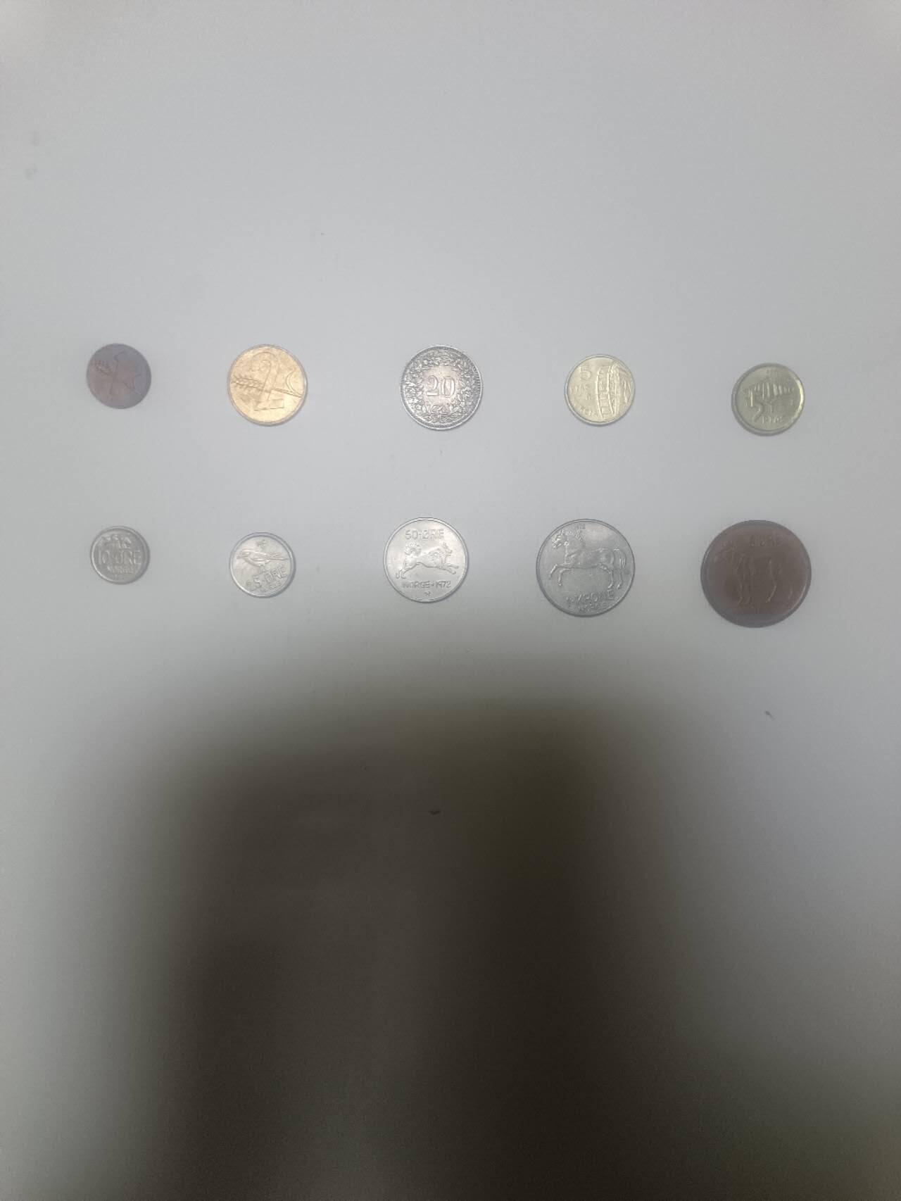 【20260212】非全新纸币和硬币第334场 欧洲国家10枚硬币