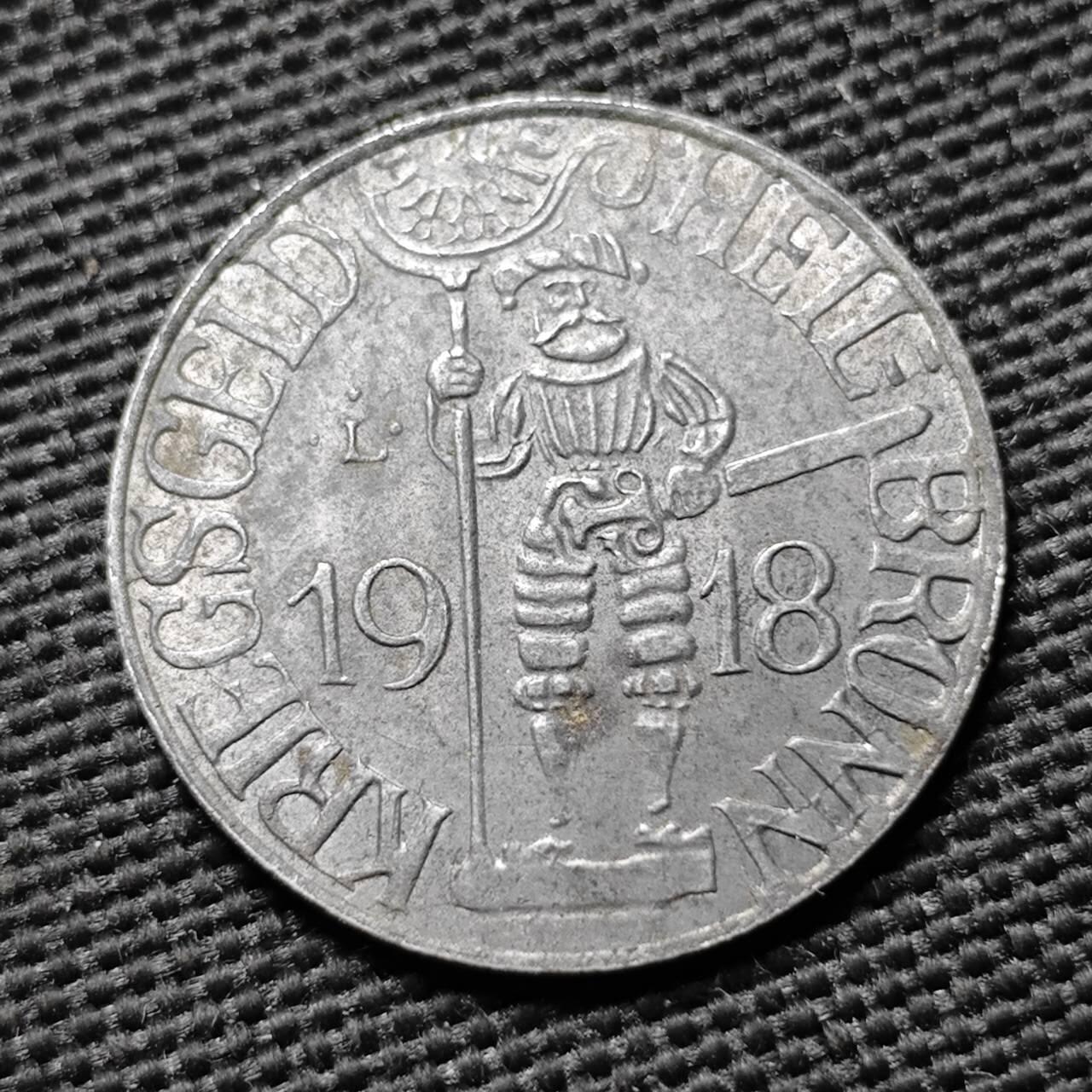 KK钱币收藏小铺  第397期 百期特怕（四拍之一） 2月预留时间 周末发货 1918 德紧海尔布隆市 10芬尼铁币 