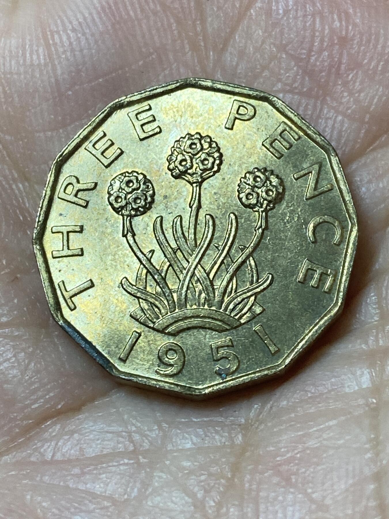 2026年第二十三场(总第一百九十二场）外国好品散币场(年后发货) 原光好品–英国🇬🇧1951年3便士(乔治六世第二版)