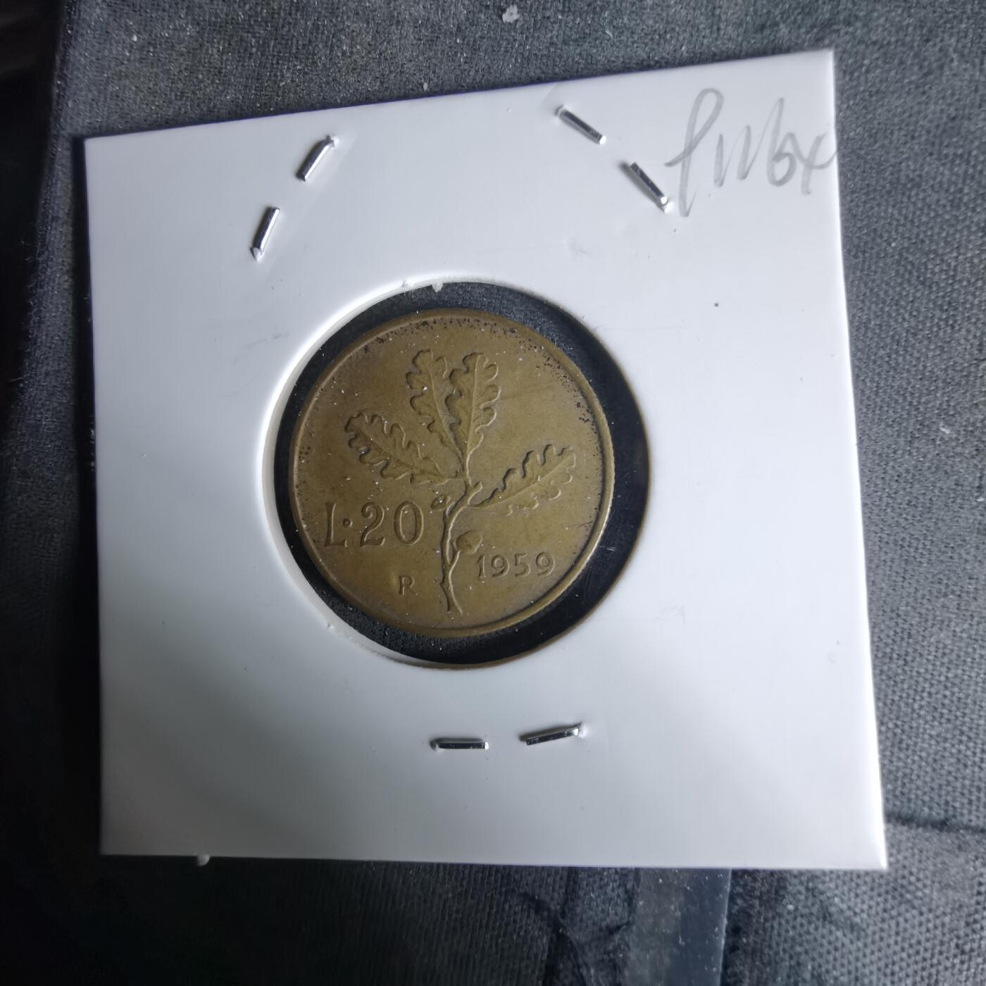 沼泽如烟--第991场 意大利1959年20里拉