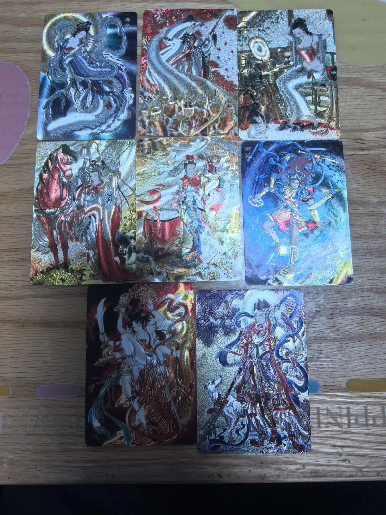 夜之极第三十九期 （2月11日周三晚9点截拍，欢迎竞拍） 炎卡 问道东方 彫仙 正套7张+特卡嫦娥1张折光粗闪