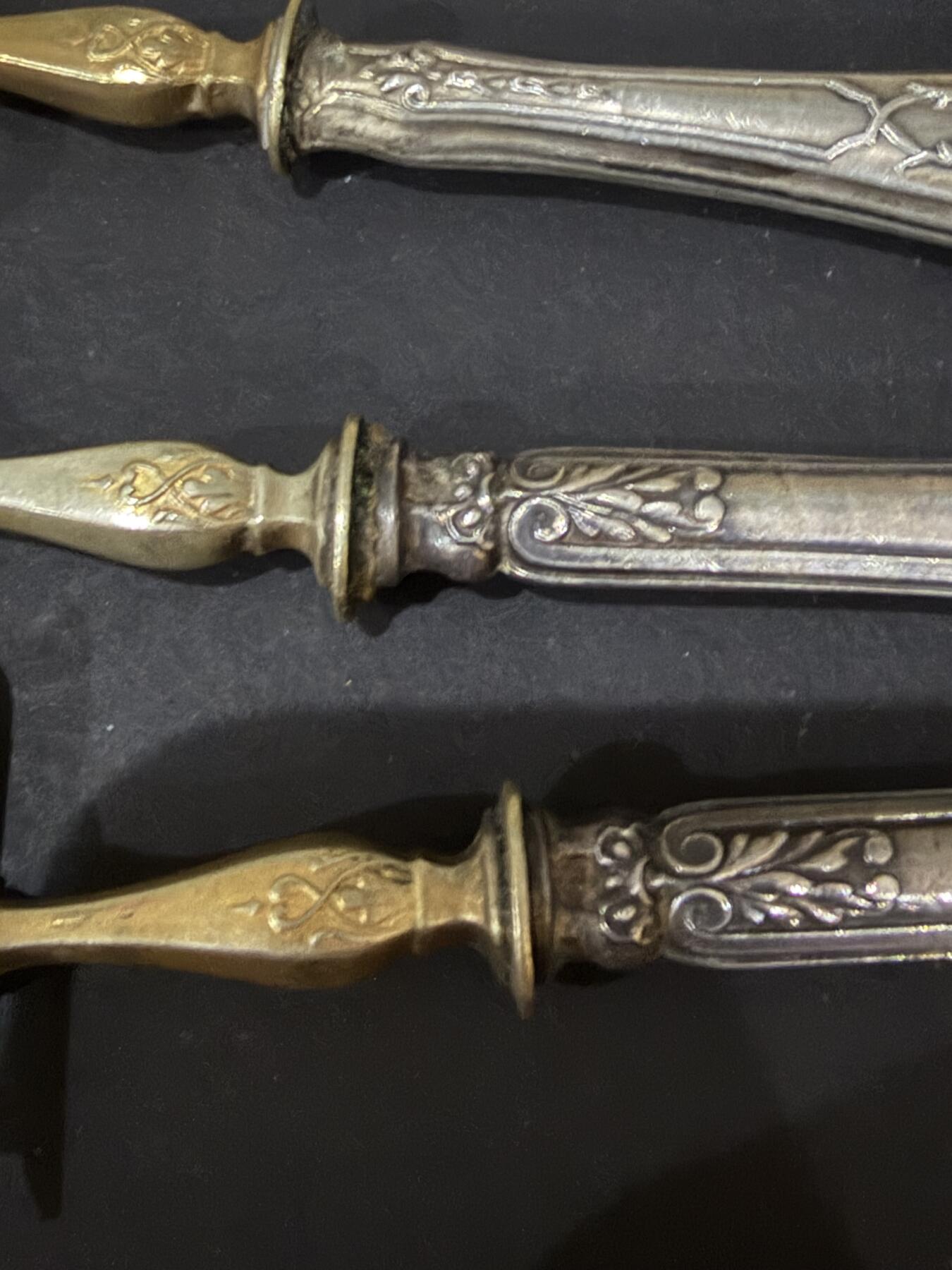 海外回流春节精品专场（一） 法国回流19世纪纯银餐具一套（重：124g，有银款）