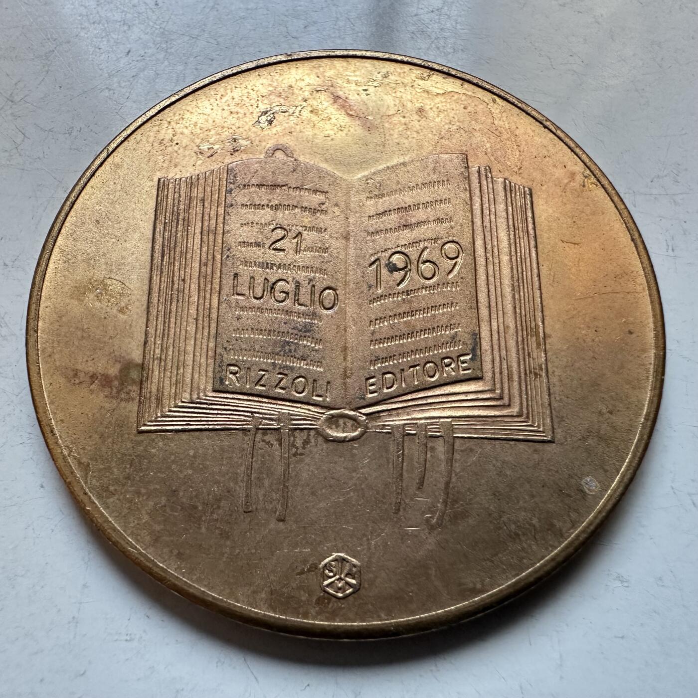 🌹外币初藏🌹🐯2026年第19场 快递已停，正月十五后再发 美国1969年阿波罗11号登月宇航员纪念铜章 45毫3