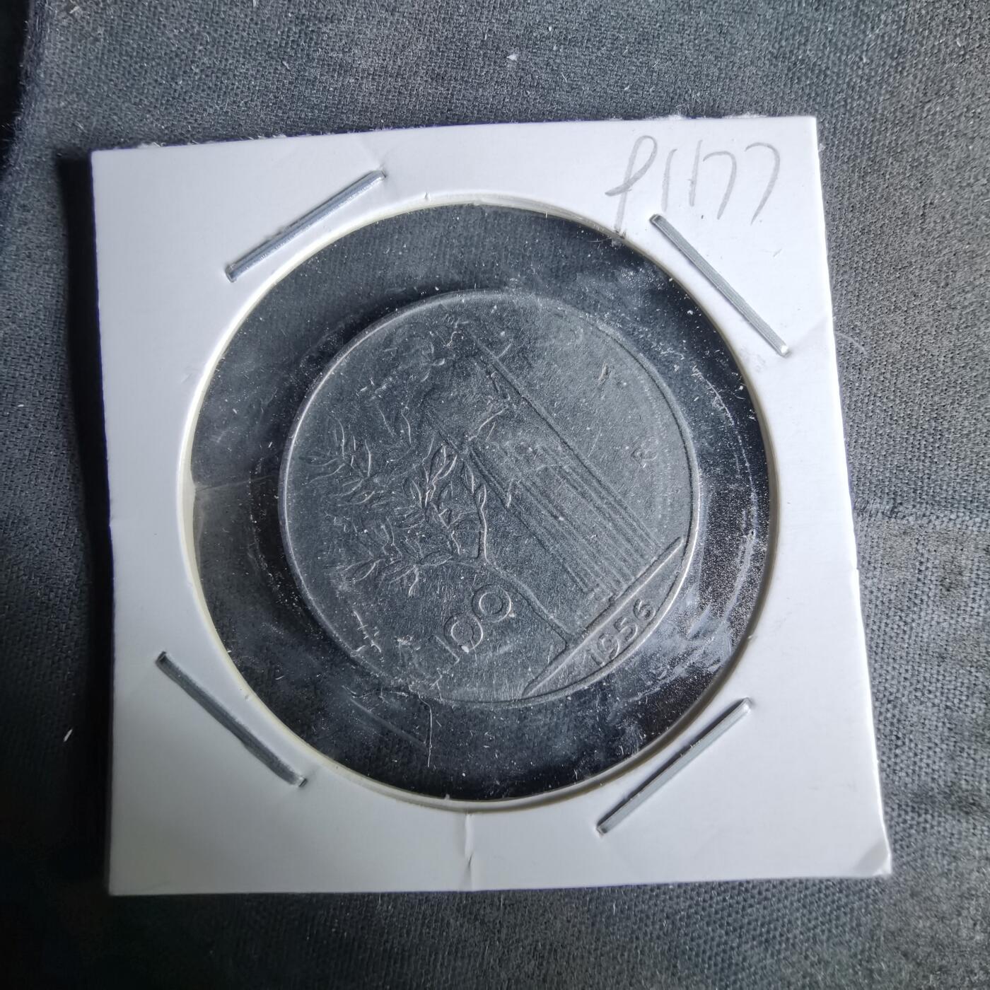 沼泽如烟--第991场 意大利1956年100里拉