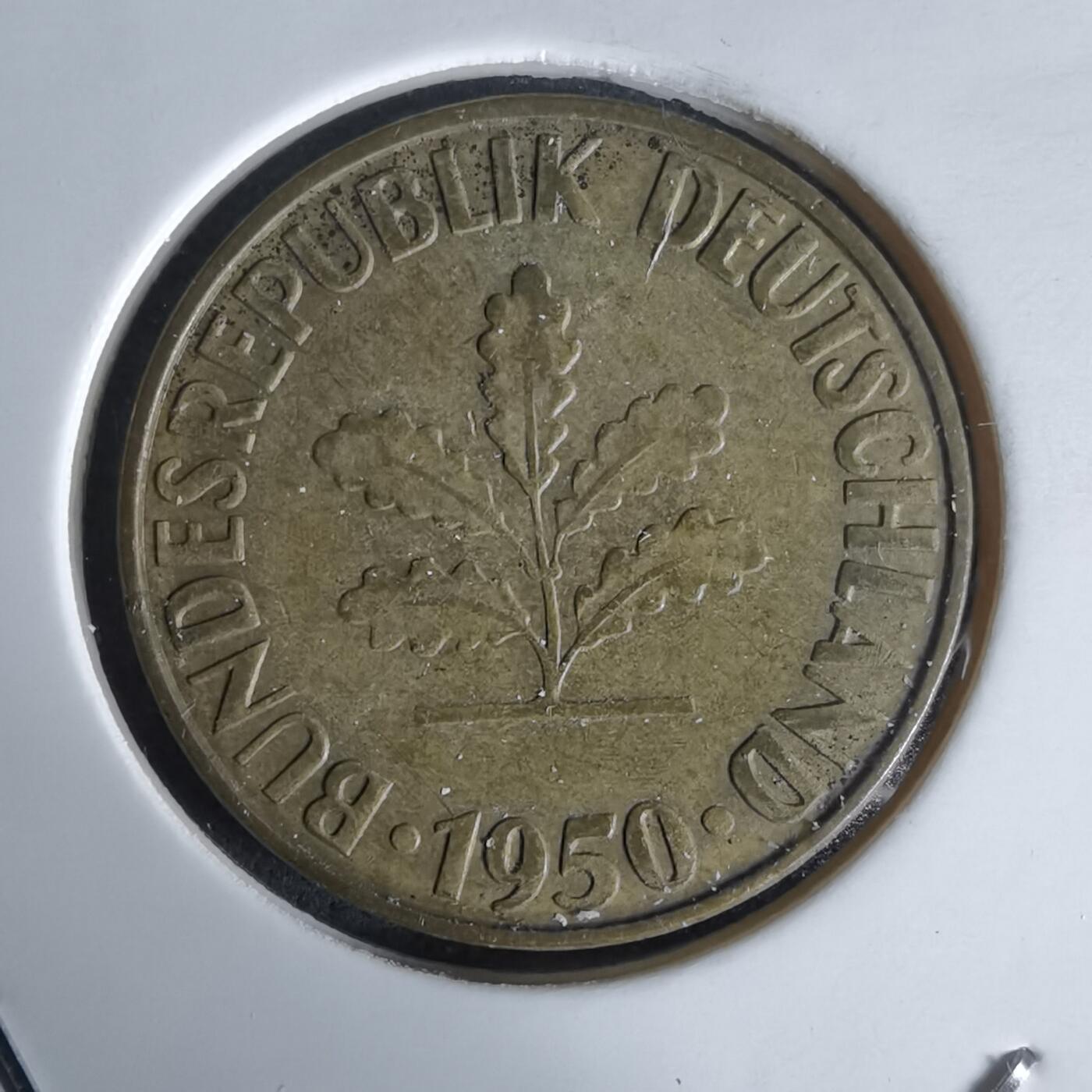 沼泽如烟--第991场 德国1950年10芬尼