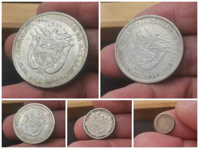 巴拿马1904年五枚银币 巴拿马1904年五枚银币