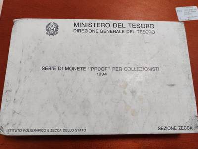 长老汇马年精选第五场拍卖 - 获奖币！1994意大利丁托11枚精制币套装，含两枚银币，其中丁托1000里拉克书150美金，8500套