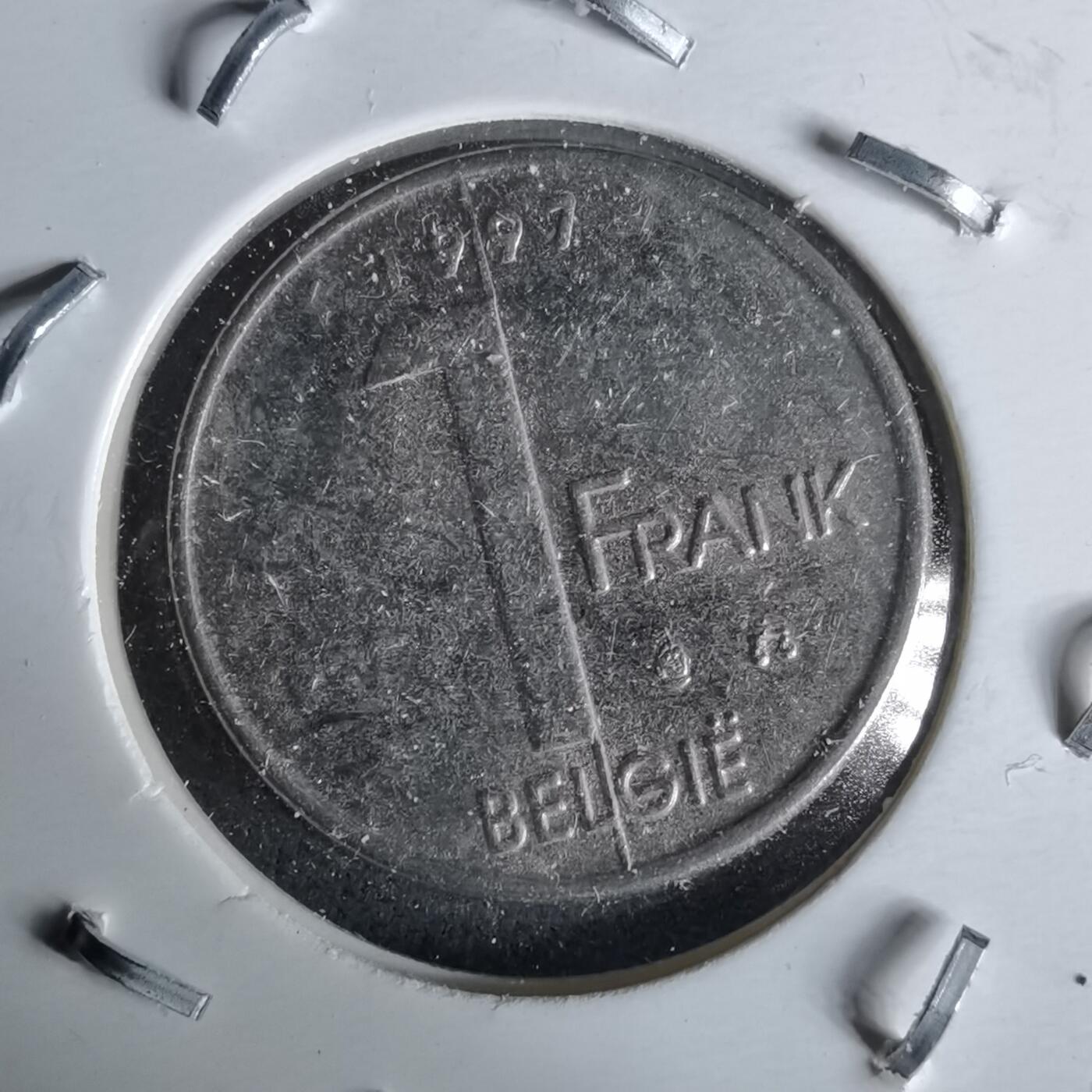 沼泽如烟--第991场 比利时1997年1法郎