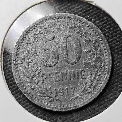 KK钱币收藏小铺  第397期 百期特怕（四拍之一） 2月预留时间 周末发货 -  1917 德紧哈廷根 10芬尼锌币