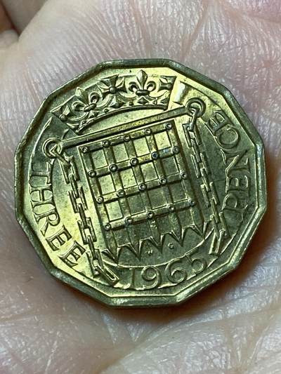 2026年第二十三场(总第一百九十二场）外国好品散币场(年后发货) - 英国🇬🇧1965年3便士(伊丽莎白二世青年桂冠第二版)