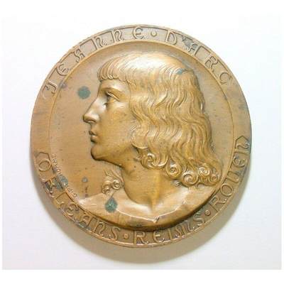 【艺术】法国艺术大章 一战圣女贞德号巡洋舰 高浮雕精制超大铜章 60MM - 【艺术】法国艺术大章 一战圣女贞德号巡洋舰 高浮雕精制超大铜章 60MM