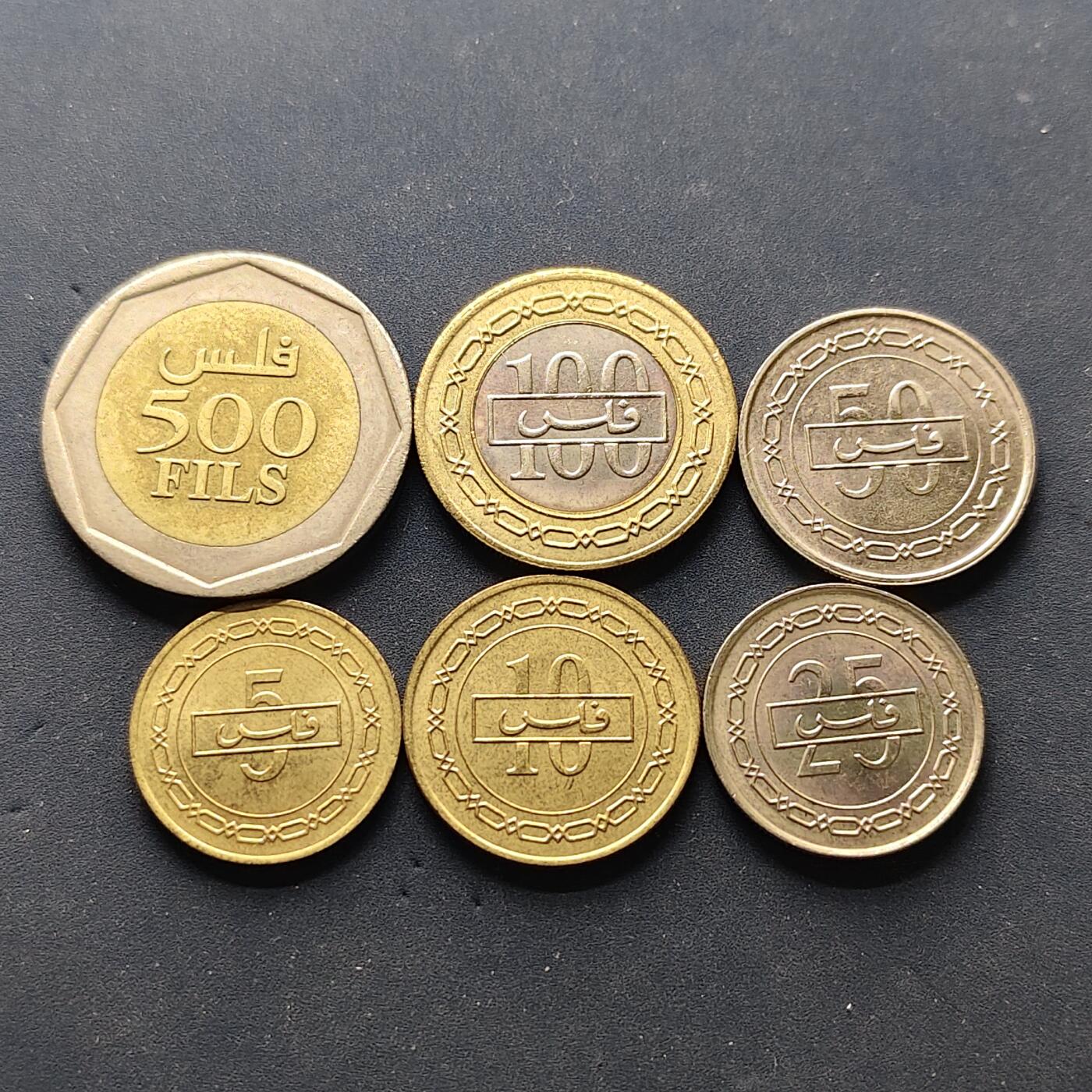 【全场包邮】纯粹捡漏拍502场 巴林酋长国（国名为STATE）1992-2000年6枚套币