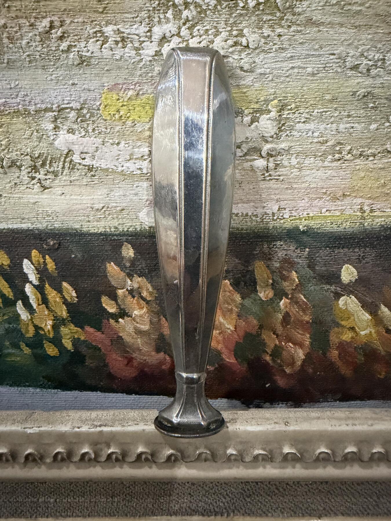 海外回流春节精品专场（一） 法国回流银火漆章一枚（尺寸：9cm，21.6g，无银标）