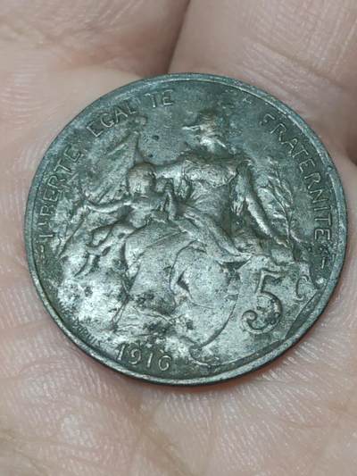 2026年第二十二场(总第一百九十一场）外国好品散币场(快递已停运节后统一发货) - 法兰西第三共和国1916年5生丁(第三版)