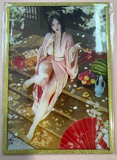 周四第100期阳大大卡牌拍卖第100期（持续收拍品，周六晚上九点截拍，进群福利早知道） - 【色纸】焱卡文化 刷子 大乔 双服饰 色纸 80包炎卡才配一套，极度稀缺，非普通色纸，是高清亚克力色纸