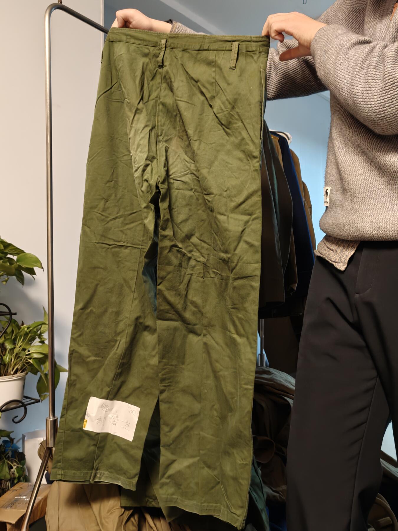 （450件拍品！制服徽章盛宴）罗岚⭐爱藏⭐年前甄选大拍场-店主清仓处理-分享拍场额外现金红包（实体经营） su-M65式陆早期棉布裤子 正三号尺码 适合170-175体态适中穿着