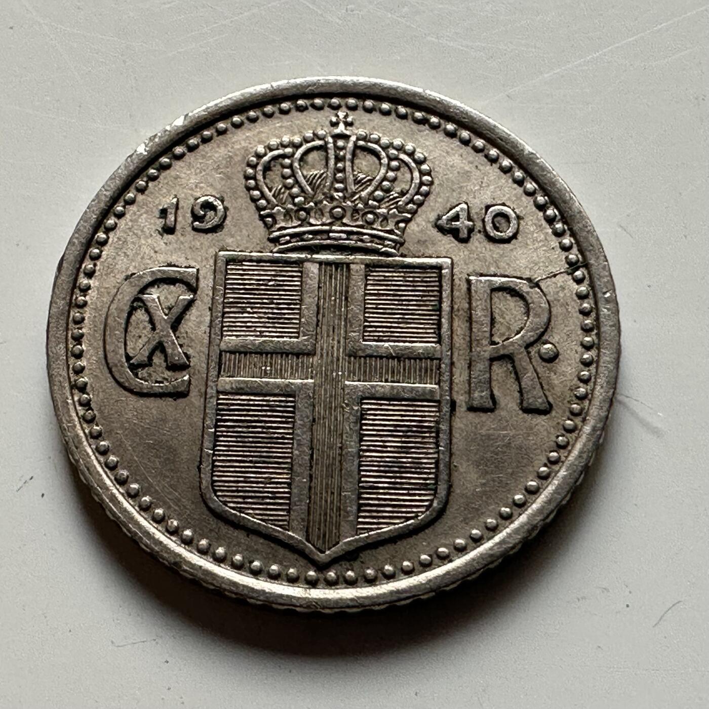 🌹外币初藏🌹🐯2026年第19场 快递已停，正月十五后再发 丹属冰岛1940年10奥拉