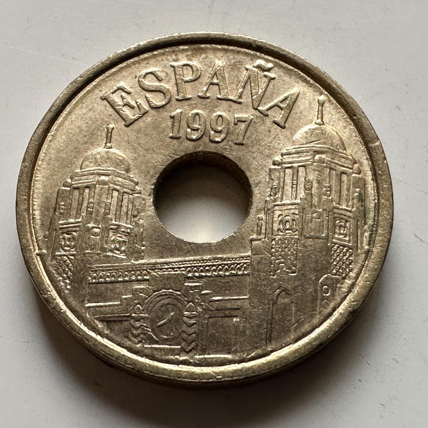 🌹外币初藏🌹🐯2026年第19场 快递已停，正月十五后再发 西班牙1997年25比塞塔
