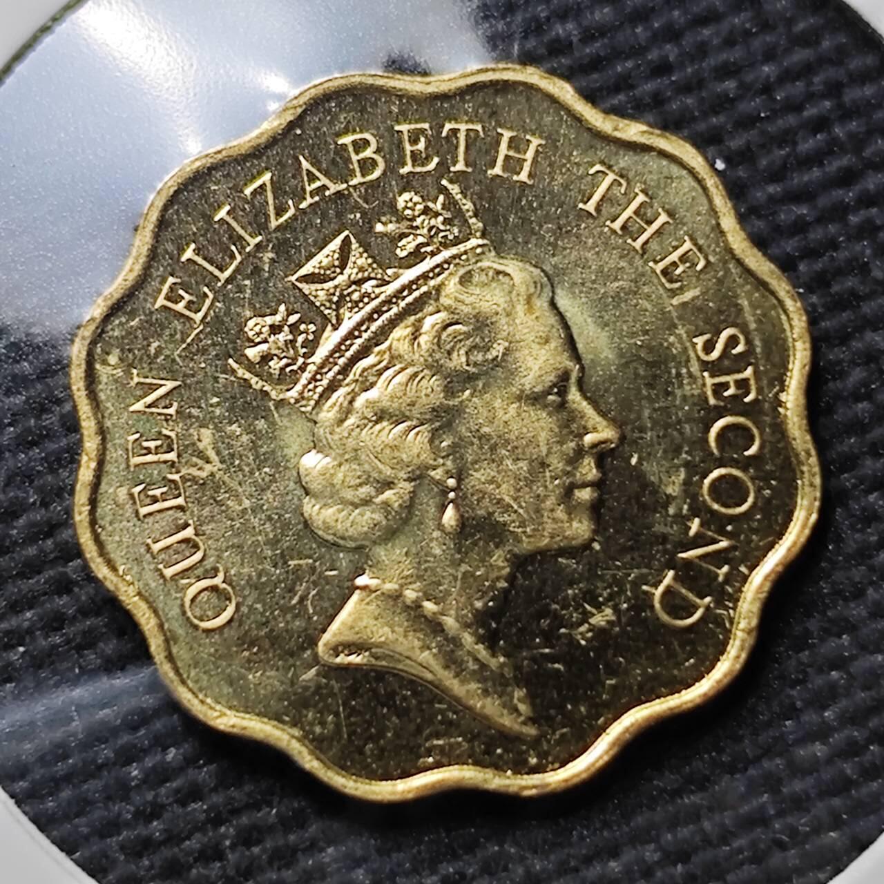 KK钱币收藏小铺  第397期 百期特怕（四拍之一） 2月预留时间 周末发货  1988香港2毫铜币 少见年份