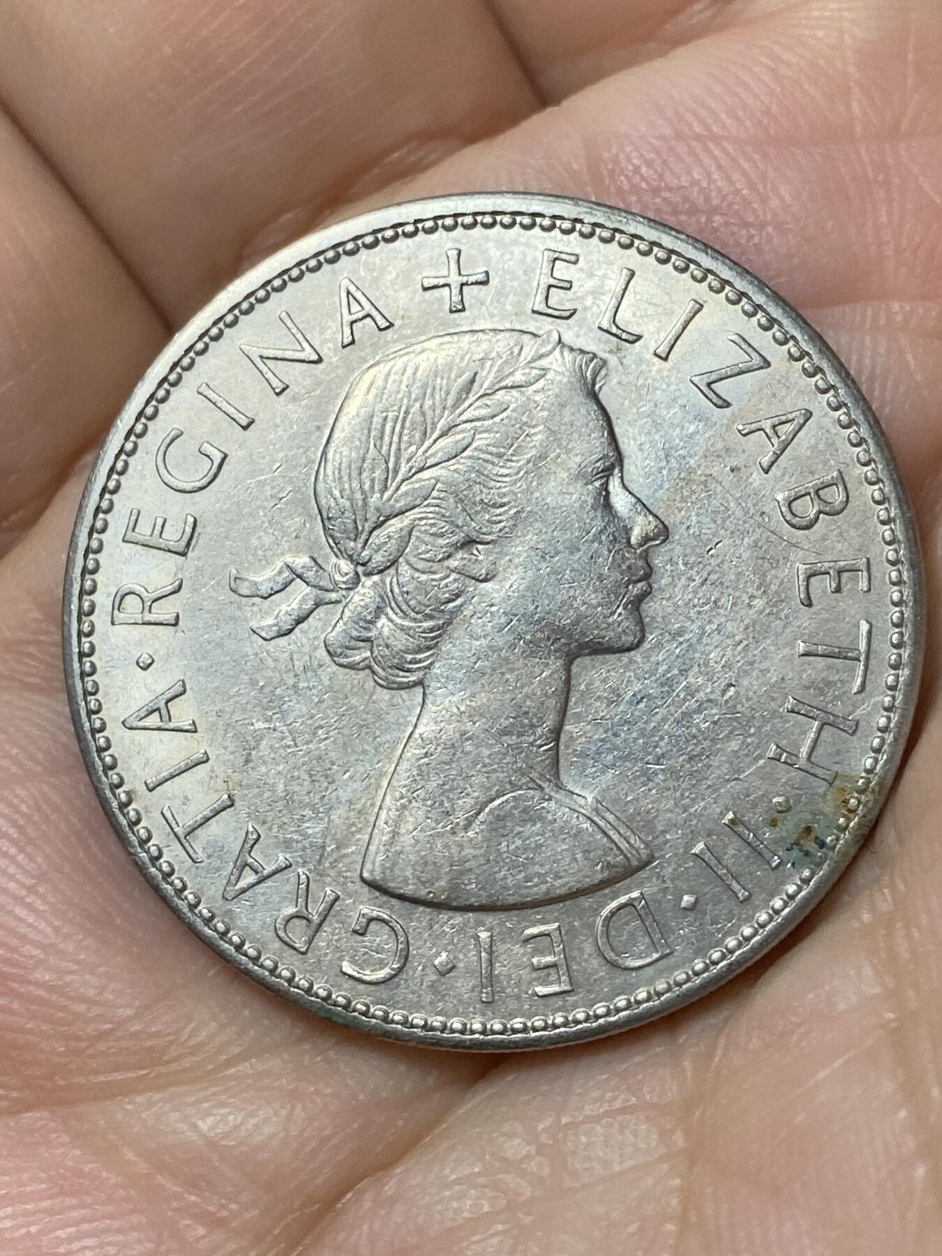 2026年第二十三场(总第一百九十二场）外国好品散币场(年后发货) 英国🇬🇧1966年半克朗(伊丽莎白二世青年桂冠第二版)