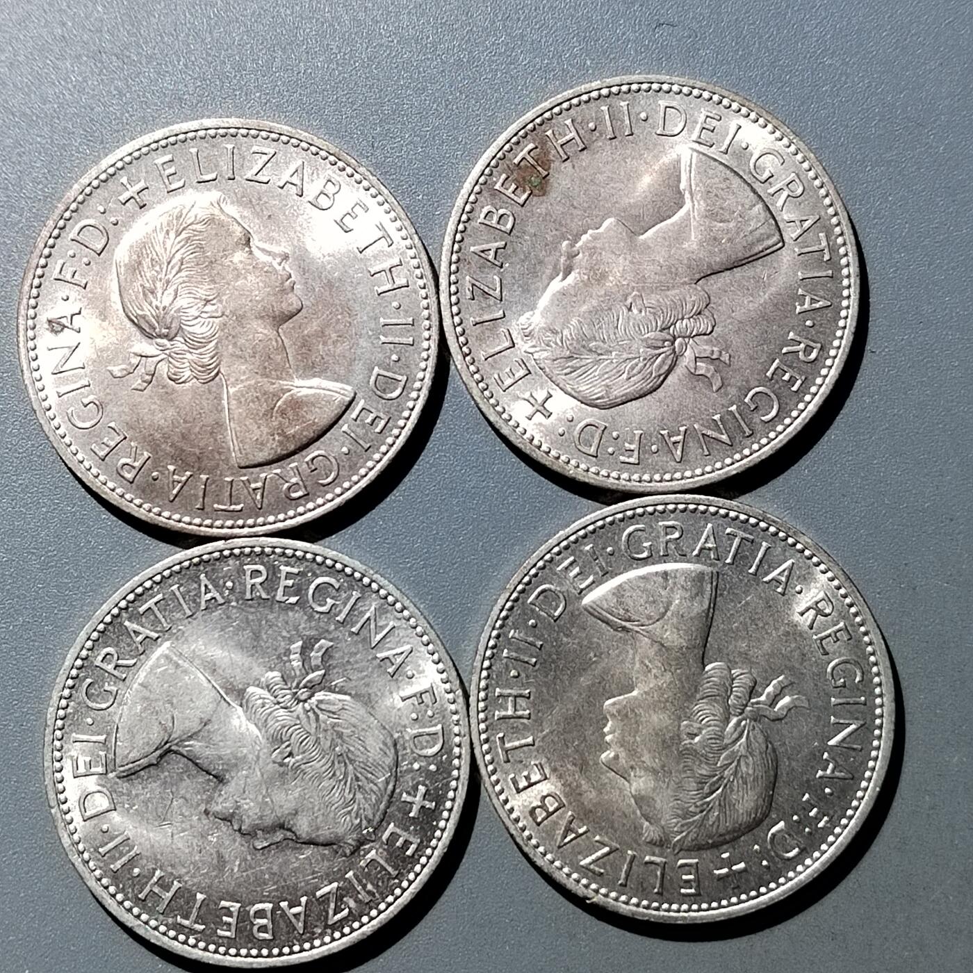 PCAI钱币  23-759  古钱铜元小专场 英国币四枚