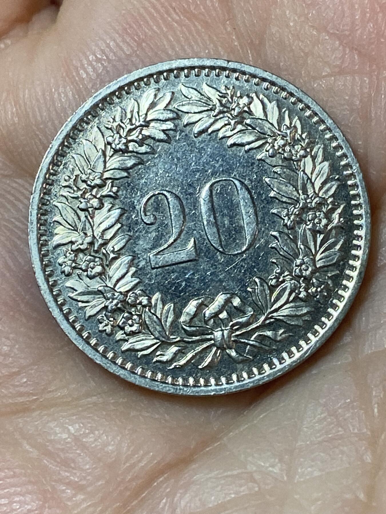 2026年第二十四场(总第一百九十三场）外国好品散币场(免佣金) 瑞士🇨🇭1978年20拉彭(第三版，无标版)