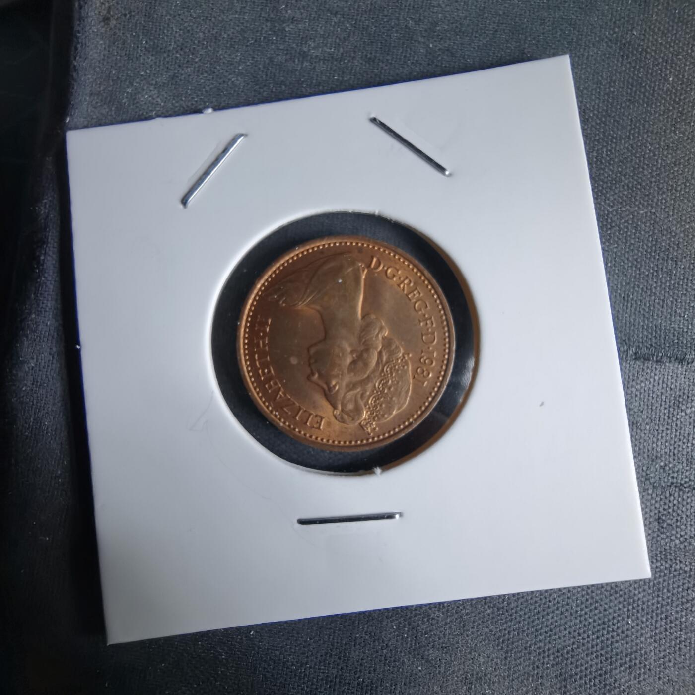 沼泽如烟--第992场 英国1981年1便士