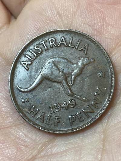 2026年第二十四场(总第一百九十三场）外国好品散币场(免佣金) - 澳大利亚🇦🇺1949年半便士(乔治六世第二版，p版珀斯造)