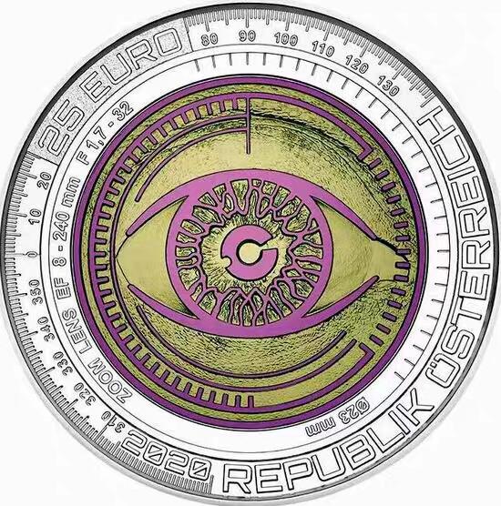 【币将精彩】世界钱币马年新春拍卖（2026-2-22） 克劳斯获奖币奥地利2020年大数据银铌双金属币带证书包装