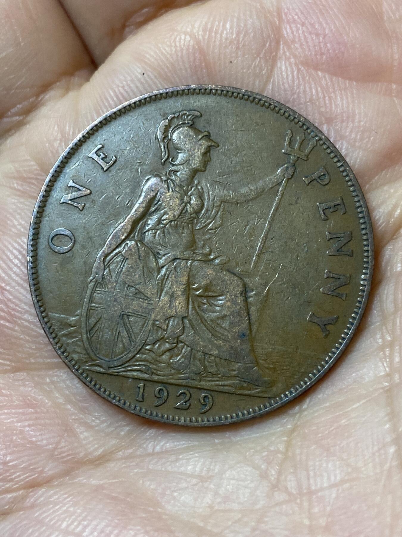 2026年第二十三场(总第一百九十二场）外国好品散币场(年后发货) 英国🇬🇧1929年1便士(乔治五世第三版)