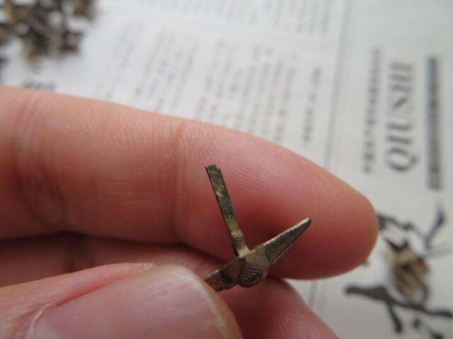 镀银美品55领章铜星星11个一组（一个单腿，4个各有一腿有伤）