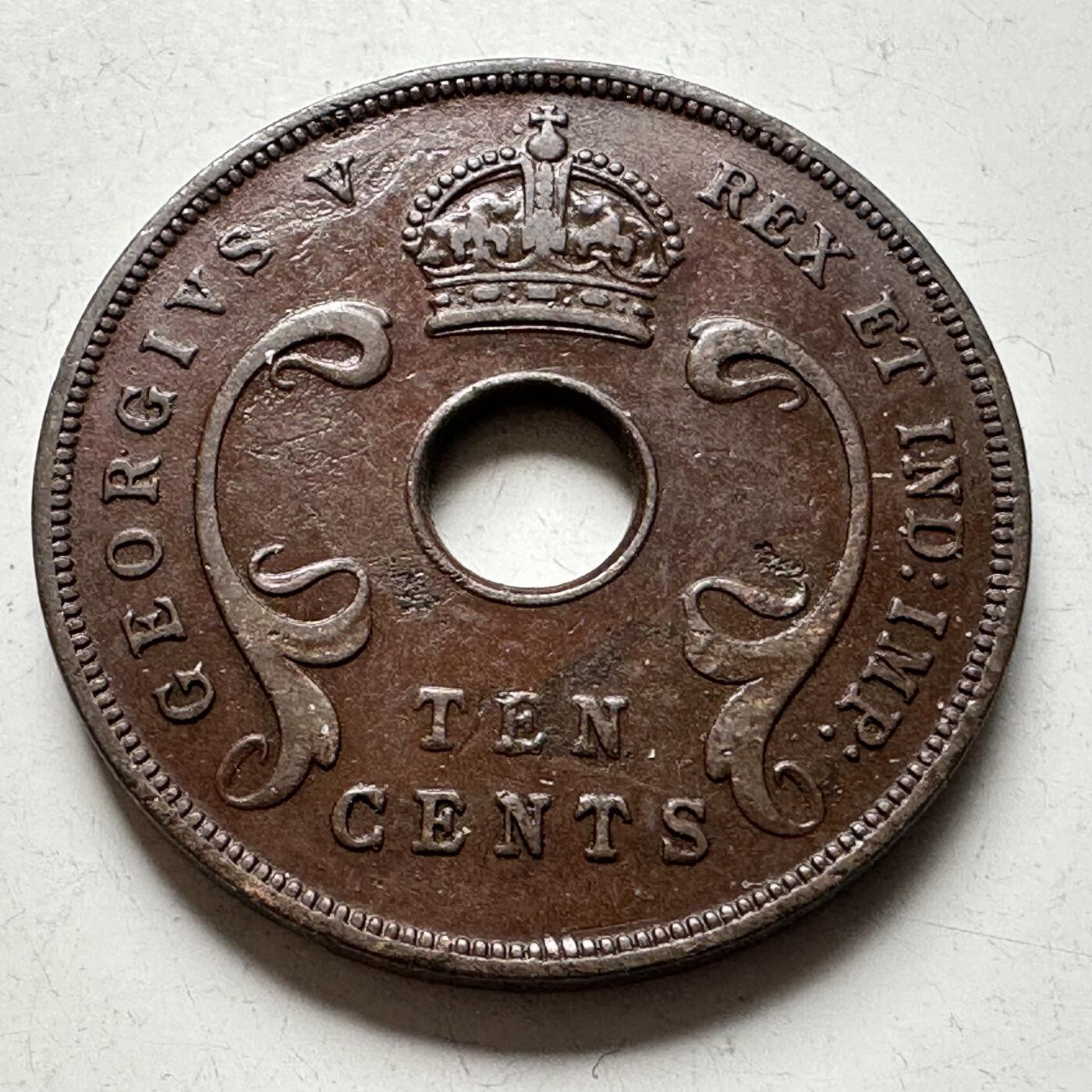 🌹外币初藏🌹🐯2026年第19场 快递已停，正月十五后再发 英属东非1934年10分