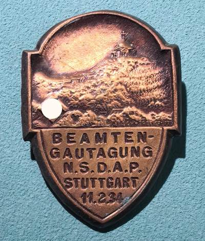 盛世勋华——号角文化勋章邮票专场拍卖第305期 - 德国（1939）NSDAP斯图加特大区公职人员1934年集会纪念证章 极为少见