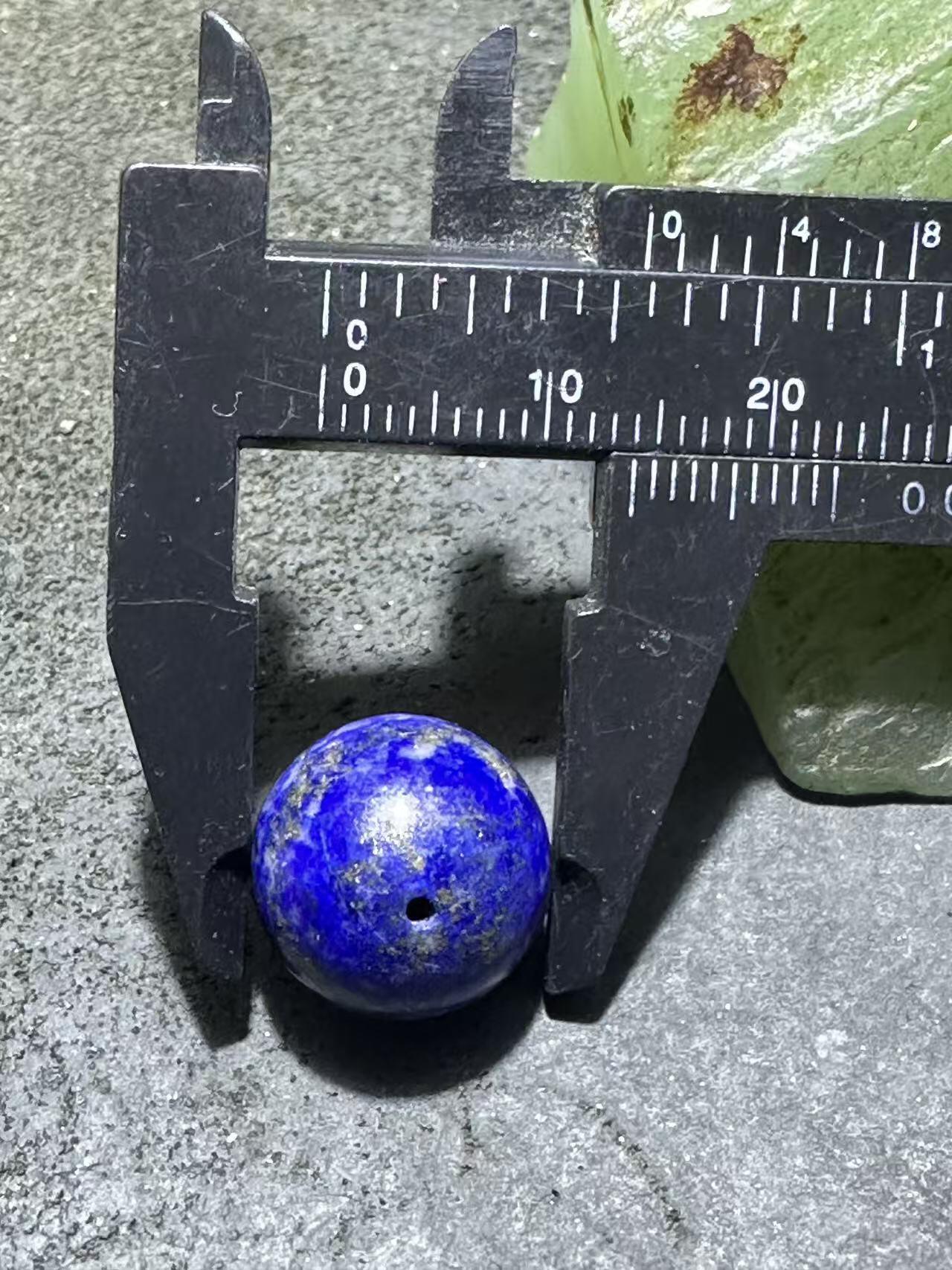 阿富汗老矿青金石通货圆珠一个！