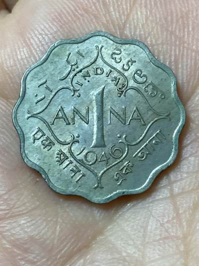 2026年第二十三场(总第一百九十二场）外国好品散币场(年后发货) - 英属印度1946年1安娜(乔治六世第五版首发年，c版加尔各答造)