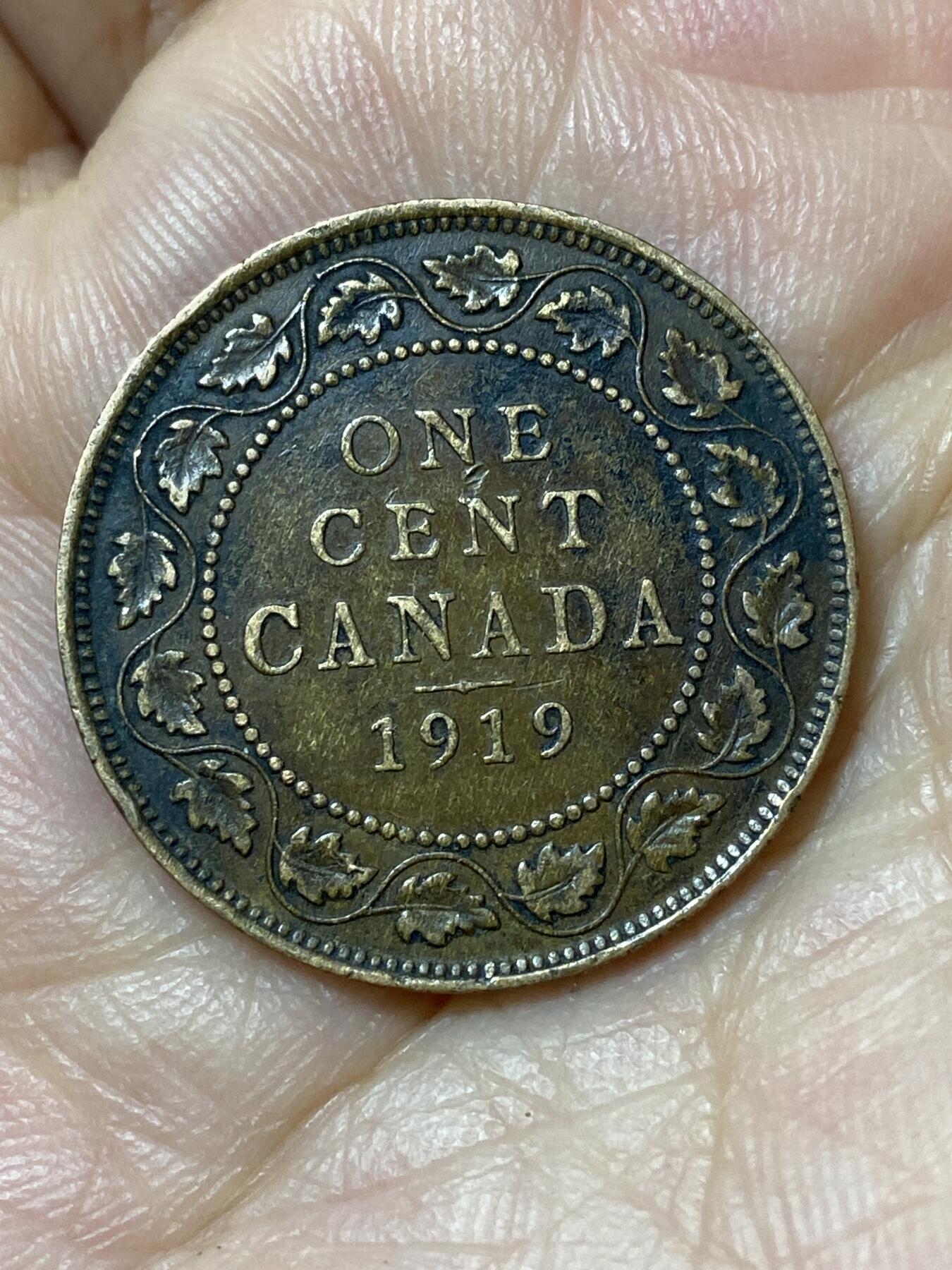 2026年第二十三场(总第一百九十二场）外国好品散币场(年后发货) 加拿大🇨🇦1919年1分(乔治五世第二版)