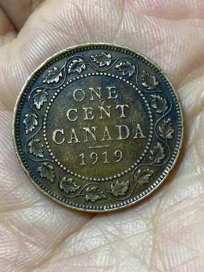 2026年第二十三场(总第一百九十二场）外国好品散币场(年后发货) - 加拿大🇨🇦1919年1分(乔治五世第二版)
