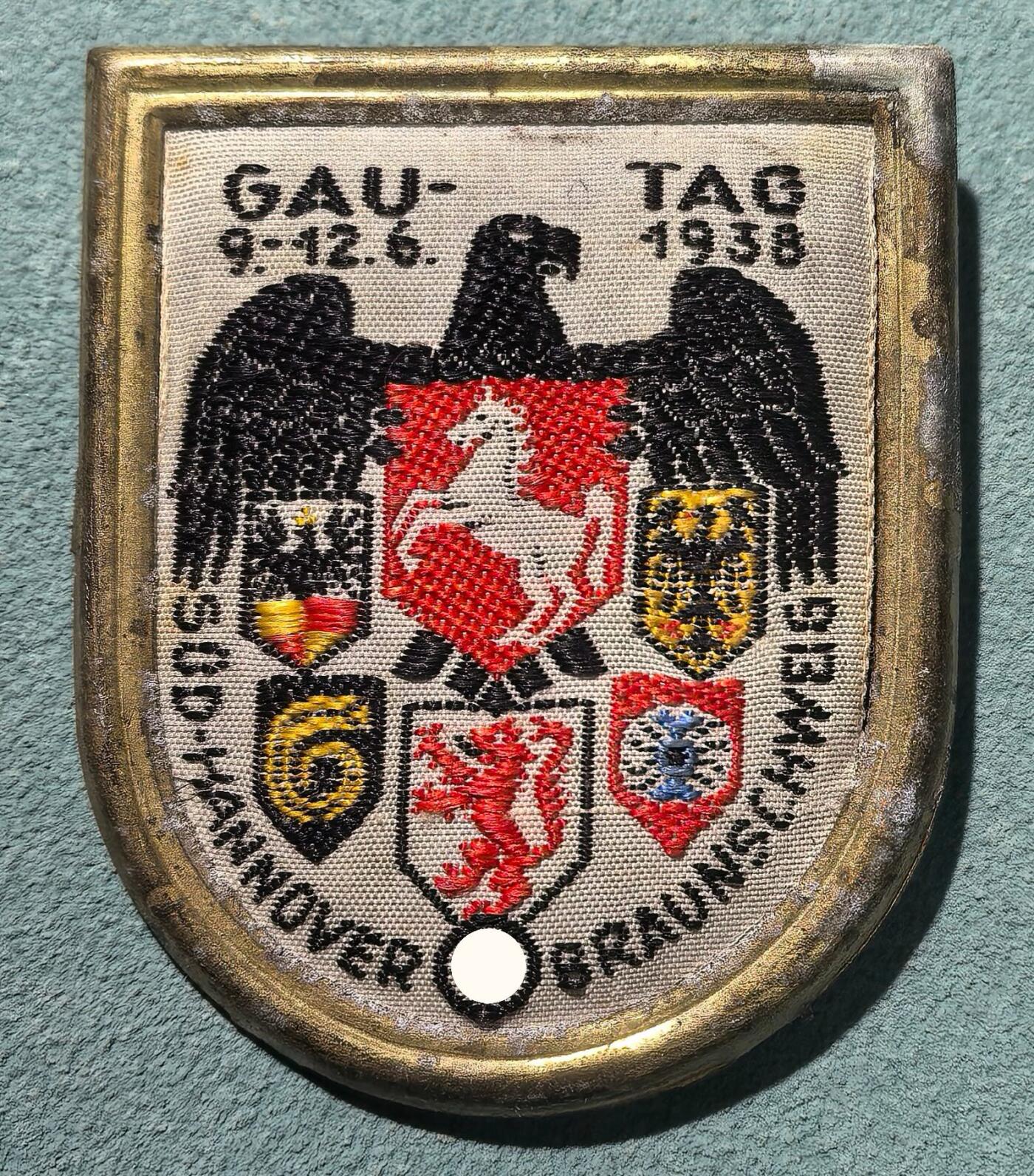 盛世勋华——号角文化勋章邮票专场拍卖第305期 德国（1939）南汉诺威-不伦瑞克大区1938年大区日纪念证章 少见