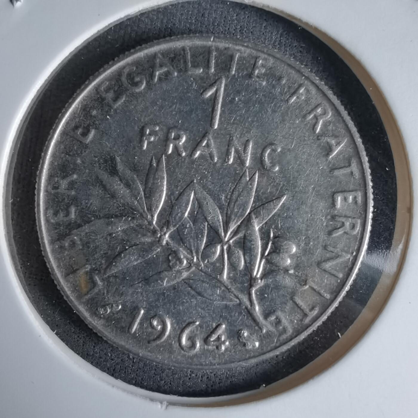 沼泽如烟--第992场 法国1964年1法郎